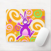 Funky rabbit, mousepad muismat (Met muis)