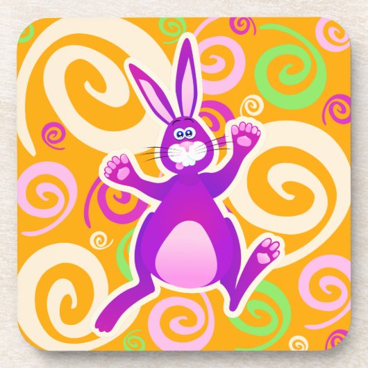 Funky rabbit, onderzetter (Voorkant)