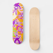Funky rabbit, schaats persoonlijk skateboard (Voorkant)