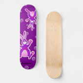 Funky rabbit, schaats persoonlijk skateboard (Voorkant)