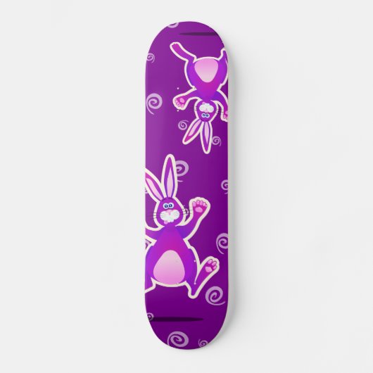 Funky rabbit, schaats persoonlijk skateboard (Voorkant)