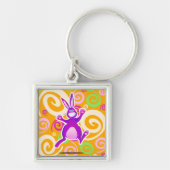 Funky rabbit, sleutelhanger (Voorkant)