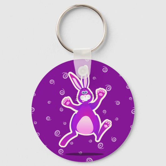 Funky rabbit, sleutelhanger (Voorkant)