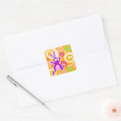Funky rabbit, sticker (Envelop)