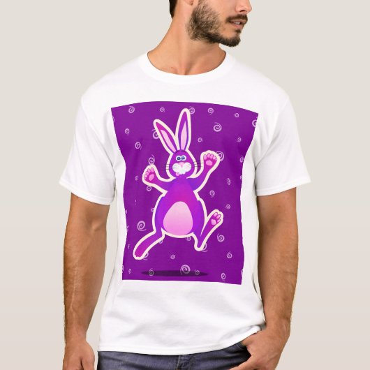 Funky rabbit, t-shirt (Voorkant)