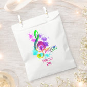 Funky Rainbow Music Note thema gepersonaliseerd Bedankzakje (Geknipt)
