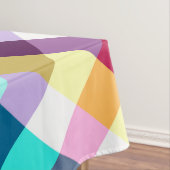 Funky Rainbow Plaid Patroon Grote Tafelkleed (Voorbeeld)