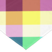 Funky Rainbow Plaid Patroon Kleine Tafelkleed (Gekanteld)