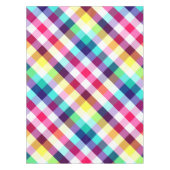 Funky Rainbow Plaid Patroon Kleine Tafelkleed (Voorkant)