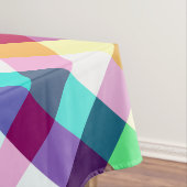 Funky Rainbow Plaid Patroon Kleine Tafelkleed (Voorbeeld)