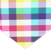 Funky Rainbow Plaid Patroon Medium Table Runner Medium Tafelloper (Hoek)