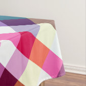 Funky Rainbow Plaid Patroon Medium Tafelkleed (Voorbeeld)