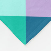 Funky Rainbow Plaid Pattern Grote Fleece Deken (Hoek)