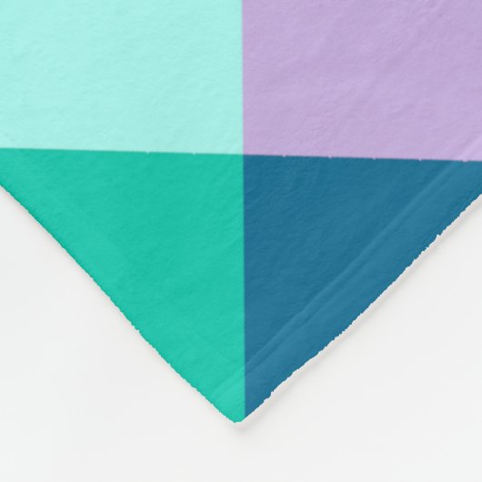 Funky Rainbow Plaid Pattern Grote Fleece Deken (Hoek)