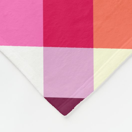 Funky Rainbow Plaid Pattern Kleine Fleece Deken (Hoek)