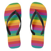 Funky Rainbow Stripes Teenslippers (Voetbed)