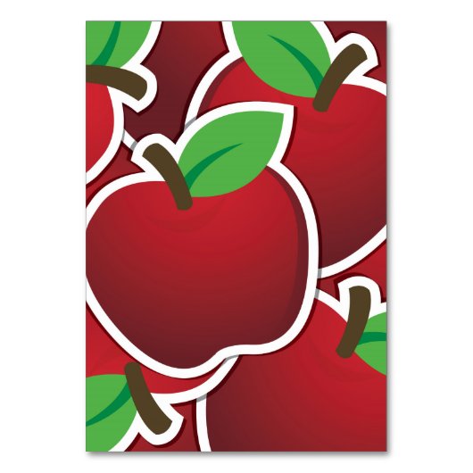 Funky red apple kaart (Voorkant)
