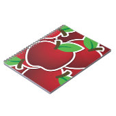 Funky red apple notitieboek (Linkerzijde)