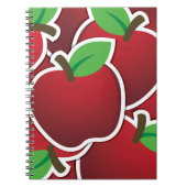 Funky red apple notitieboek (Voorkant)