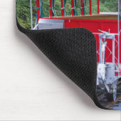 Funky Red Funicular Mousepad Muismat (Hoek)