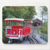 Funky Red Funicular Mousepad Muismat (Voorkant)
