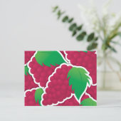 Funky red grappen briefkaart (Staand voorkant)