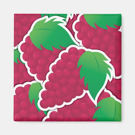 Funky red grappen magneet (Voorkant)