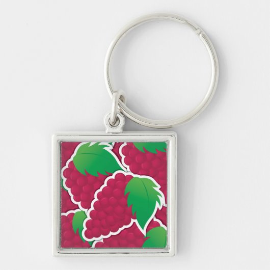 Funky red grappen sleutelhanger (Voorkant)