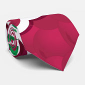 Funky red grappen stropdas (Opgerold)