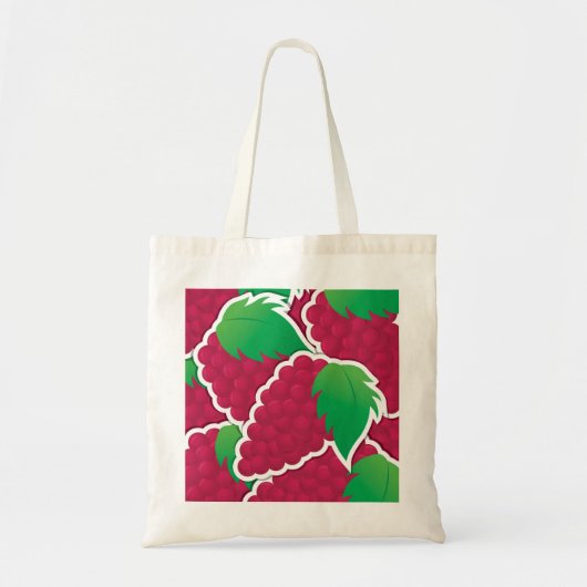 Funky red grappen tote bag (Voorkant)