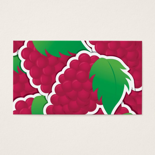 Funky red grappen visitekaartjes (Voorkant)