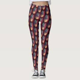 Funky Red Yummy Ananas Leggings