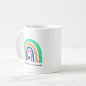 Funky Regenboog Liefde Koffiemok (Voorkant links)