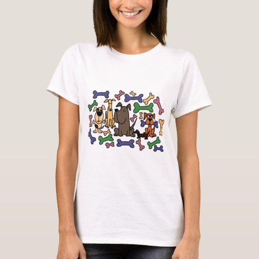 Funky Rescue Dogs and Biscuits T-shirt (Voorkant)