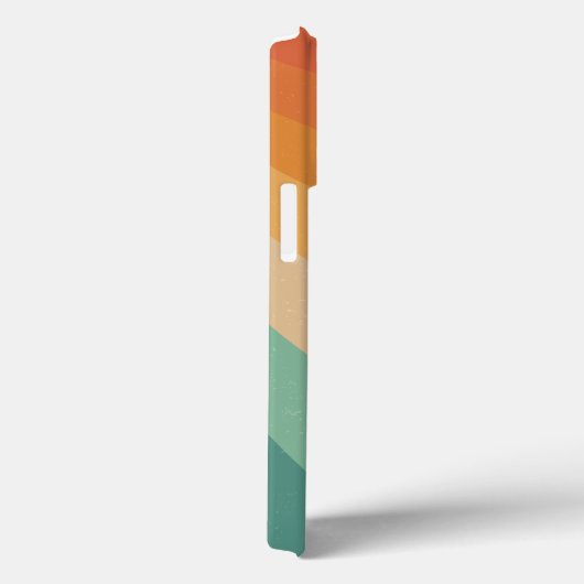 Funky Retro 1970s Groovy Stripes | Monogram Case-Mate iPhone Case (Achterkant / Rechts)