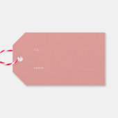 Funky Retro 70s Holly Jolly Christmas Cadeaulabel (Achterkant Horizontaal)