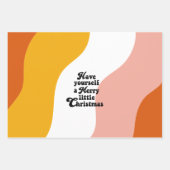 Funky Retro 70's | Merry & Bright Inpakpapier Vel (Voorkant 3)