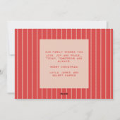 Funky Retro 70s Merry Christmas Foto Feestdagenkaart (Achterkant)