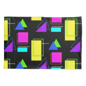 FUNKY RETRO 80S NEON FLUORO GEOMETRIC SHAPE PRINT KUSSENSLOOP (Achterkant)