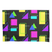 FUNKY RETRO 80S NEON FLUORO GEOMETRIC SHAPE PRINT KUSSENSLOOP (Voorkant)