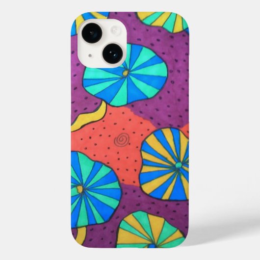Funky Retro Abstract iPhone 8 Hoesje (Achterkant)