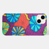 Funky Retro Abstract iPhone 8 Hoesje (Achterkant (horizontaal))