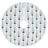 Funky Retro Abstracte Kerstboom Mid Century Rok (Voorkant)