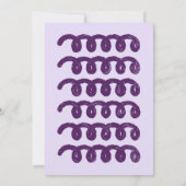 Funky Retro Bach Bash Bachelorette Uitnodiging (Achterkant)
