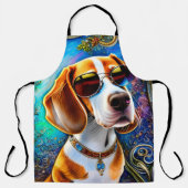 Funky Retro Beagle Schort (Voorkant)