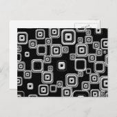 Funky Retro Black en White Pattern Briefkaart (Voorkant / Achterkant)