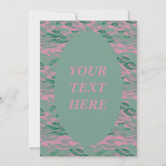 Funky Retro Boho Grunge Herhalingspatroon Kaart