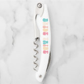 Funky Retro  Bride Tribe Bridesmaid Kurkentrekker (Voorkant)