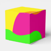 Funky Retro Bruiloftsfeest Bedankdoosjes (Achterkant)