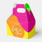 Funky Retro Bruiloftsfeest Bedankdoosjes (Voorkant Zijde)